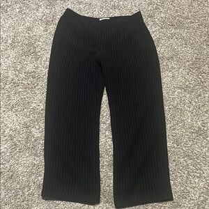 Black Pinstripe Pants